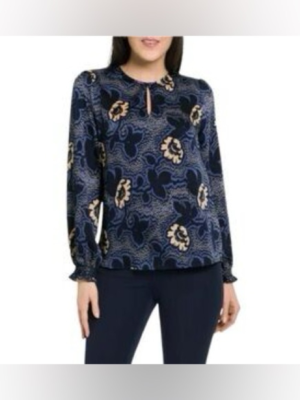 TED BAKER, the navy floral blouse!